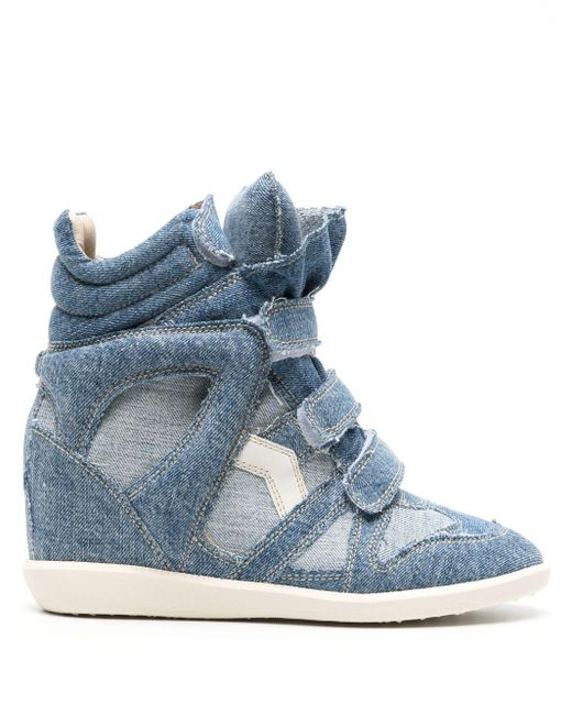 Isabel Marant Kriss High-top Sneakers in het Blue