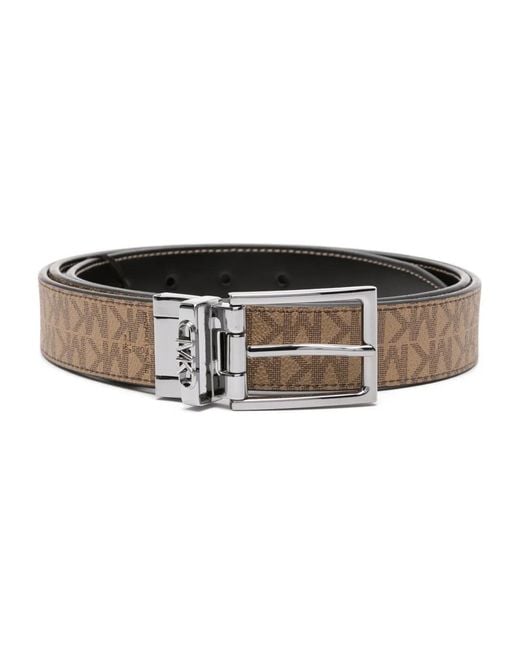 Michael Kors Black Logo-Print Reversible Belt for men
