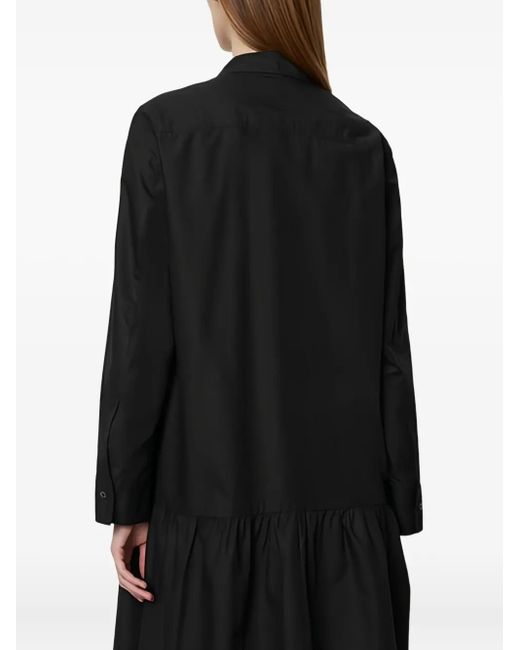 Marc O' Polo Black Collared Button-Up Dress