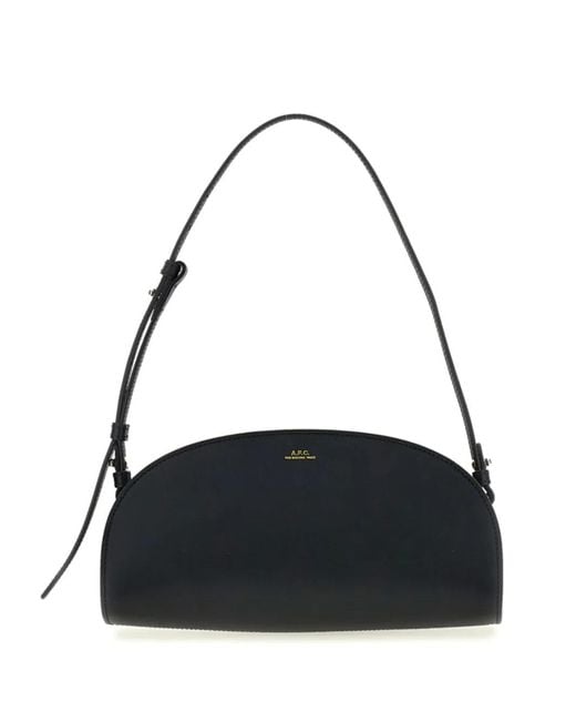 A.P.C. Black Sac Demi-Lune Shoulder