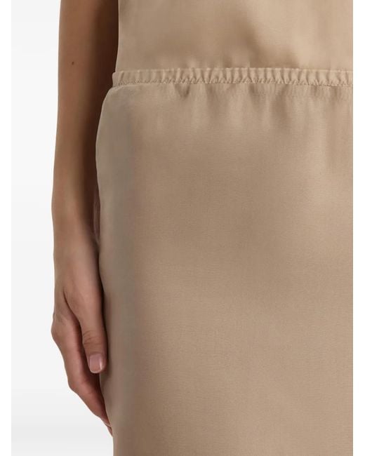 Khaite White Syndi Skirt