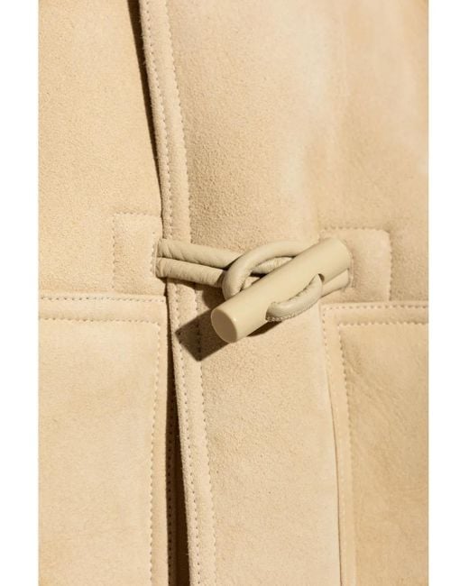 Jacquemus Natural Sheepskin Coat Le Blouson Telo