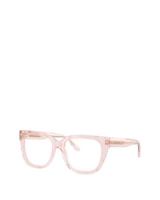 Jimmy Choo Natural Rectangle Frame Glasses
