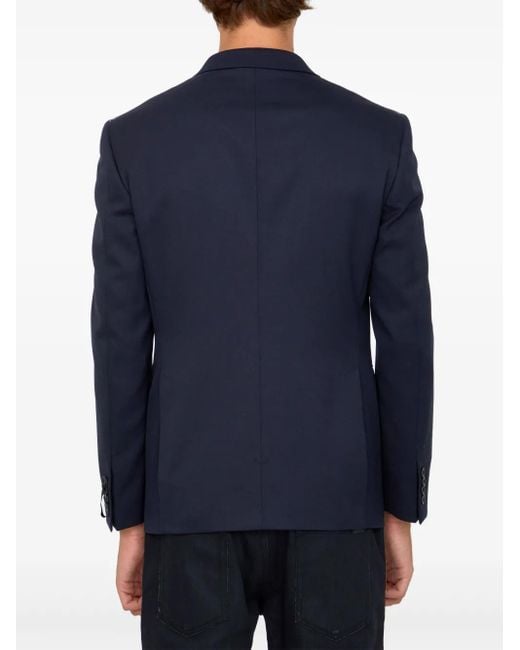 Tonello Blue Wool Blazer for men
