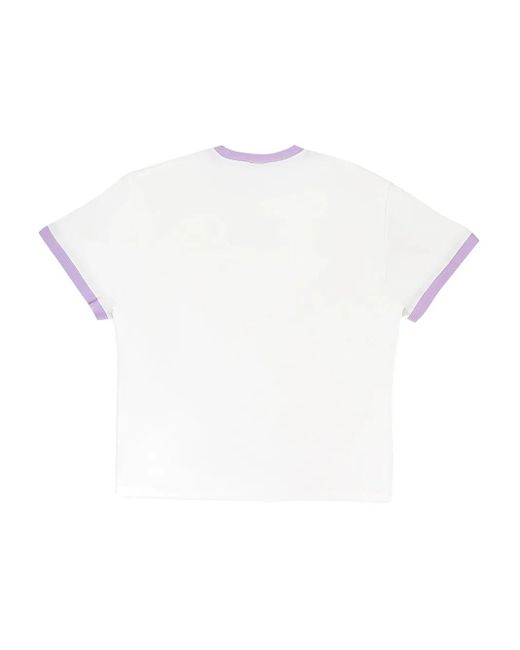 Sinclair White 3D Logo Ringer T-Shirt for men