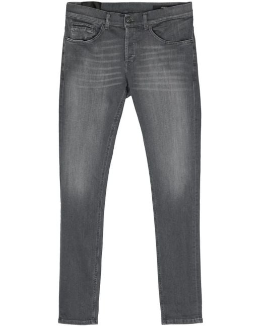 Dondup Gray George Mid-Rise Skinny Jeans for men