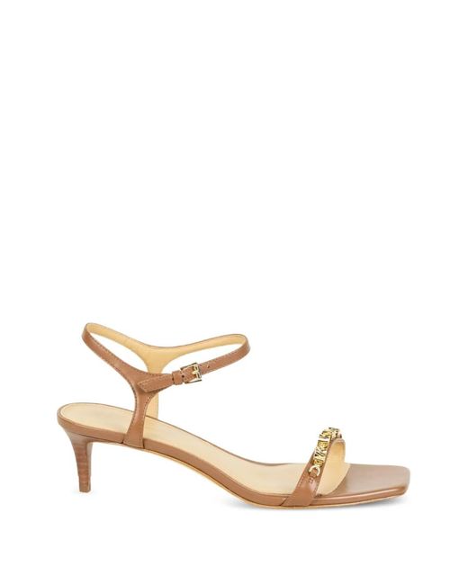 Michael Kors Natural Chain-Detail Strap Sandals