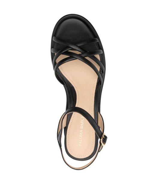 Nazaria 90mm platform sandals Paloma Barceló de color Black