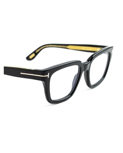 Tom Ford Black Square-Frame Glasses for men