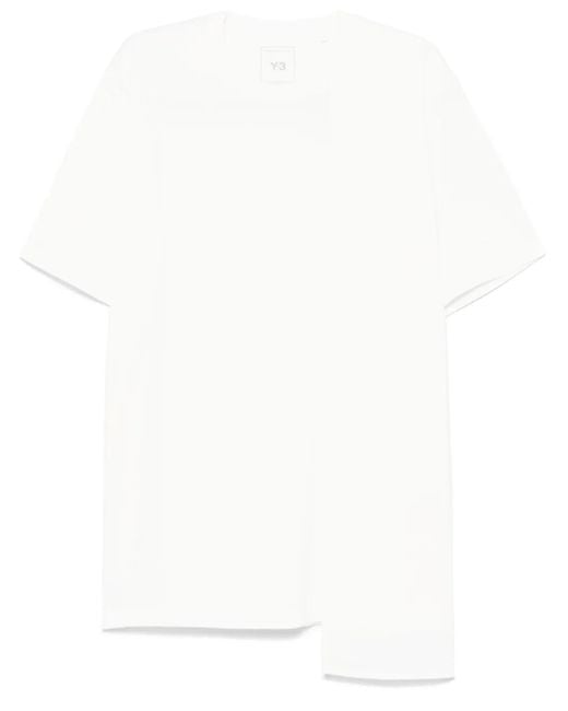Y-3 White Short-Sleeve T-Shirt