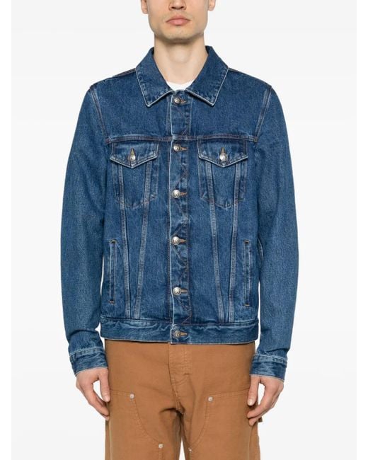 Palm Angels Blue Jackets for men