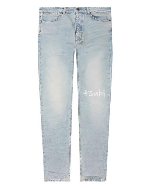 Ksubi Men's Blue Logo-Print Jeans