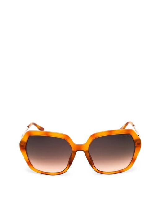 GUESS EYEWEAR Orange Lunettes De Soleil À Logo