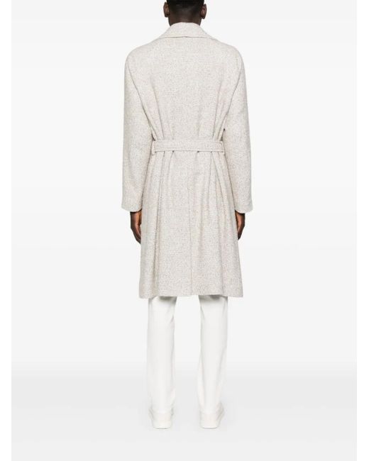 Manteau À Taille Ceinturée Hevò pour homme en coloris White