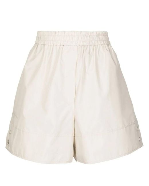 3.1 Phillip Lim Natural Elasticated Above-Knee Shorts