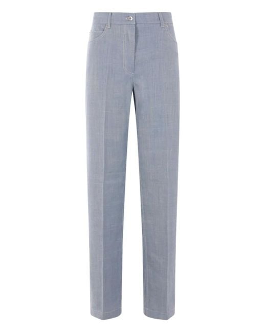 Ferragamo Blue 5 Pocket Trousers