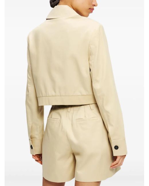 Karl Lagerfeld クロップド ジャケット Natural
