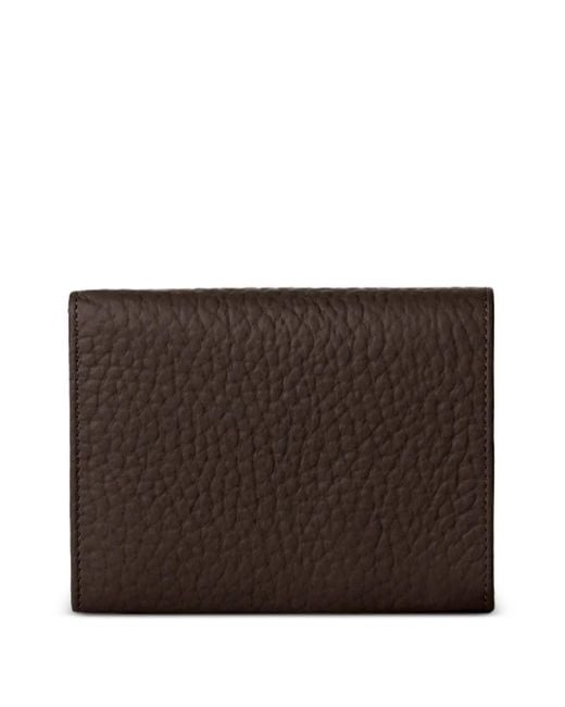 Orciani Brown Small Logo-Appliqué Wallet