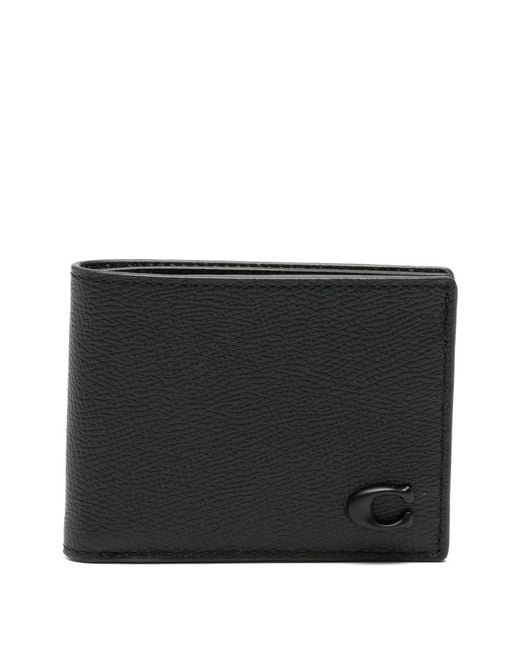 Logo Wallet di COACH in Black da Uomo