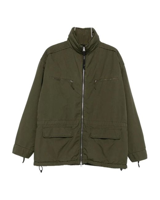 Aspesi Green Zip-Up Flap-Pocket Jacket for men