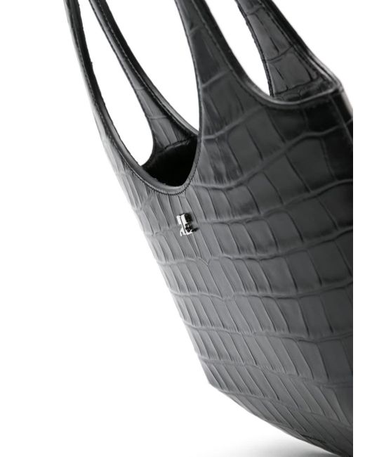 Borsa tote in pelle Holy di Courreges in Black