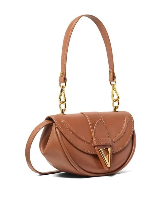 Versace Brown Small Virtus Shoulder Bag