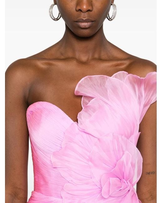 IRIS SERBAN Pink Adelaine Maxi Dress