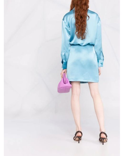 Blanca Vita Jurk Met Satijnen-Effect in het Blue