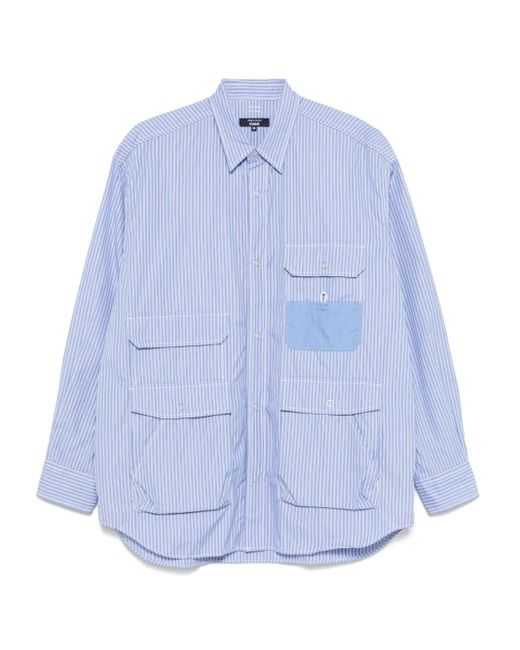 メンズ Comme des Garçons ストライプ シャツ Blue