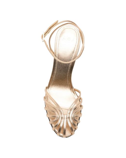 ALEVI Metallic Sandales En Cuir