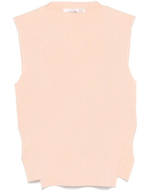 Débardeur En Maille Nervurée Victoria Beckham en coloris Pink