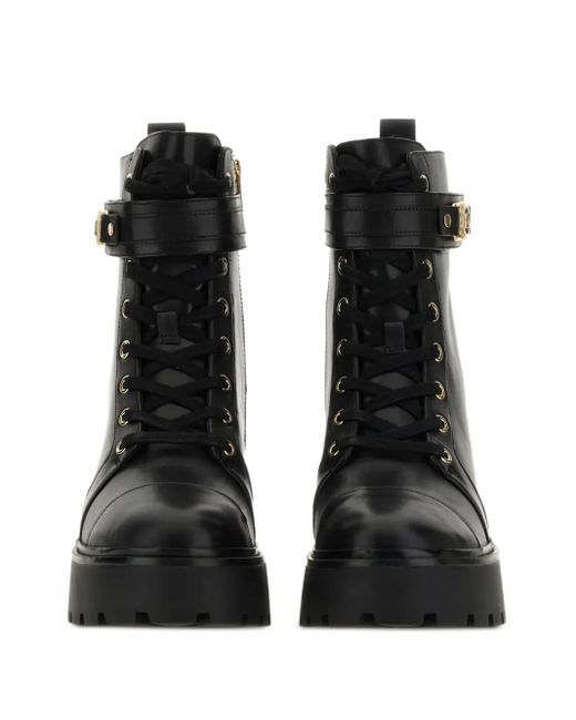 MICHAEL Michael Kors バックル コンバットブーツ Black