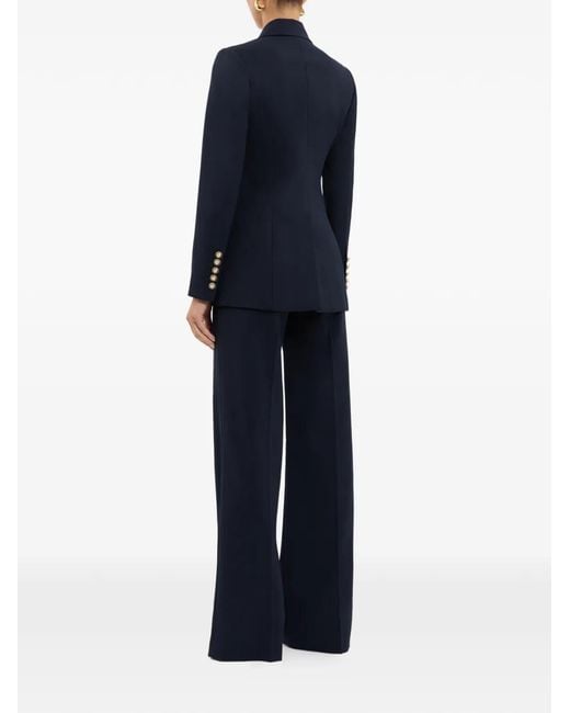 Rebecca Vallance Blue Emerson Double-Breasted Blazer