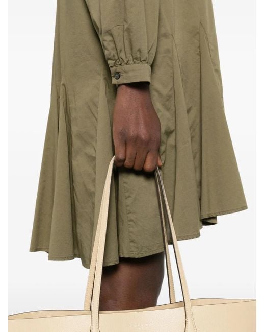 Marc O' Polo Green Stufenkleid mit V-Ausschnitt