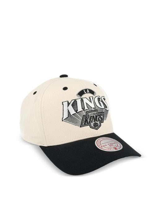 Mitchell & Ness White X Los Angeles Kings Horizon Pro Crown Baseball Cap for men
