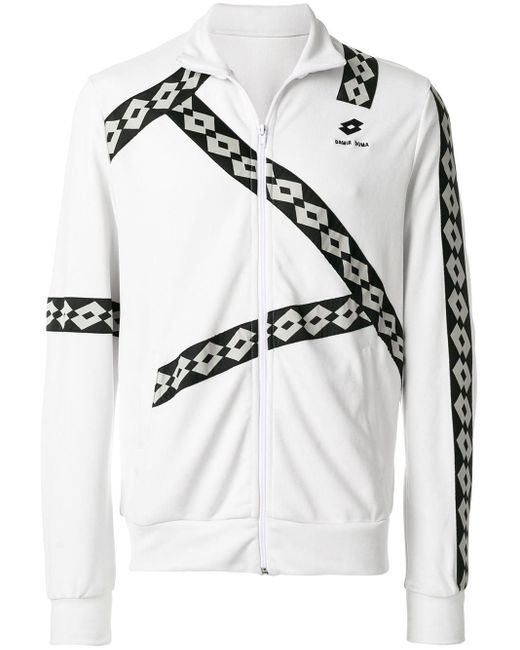 Damir Doma X Lotto Sweatshirtjacke mit Logo in White für Herren