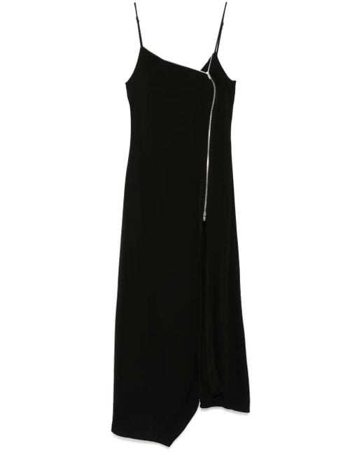 Nanushka Black Albina Midi Dress