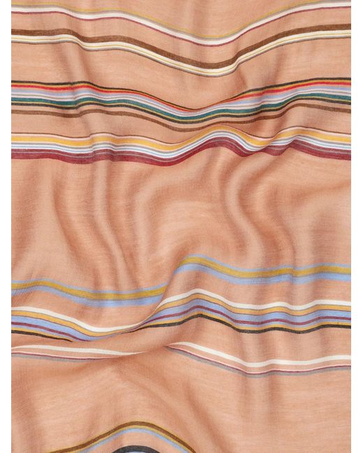Paul Smith Natural Striped Scarf