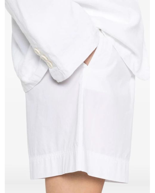 Marc O' Polo White Belted Pleated Shorts