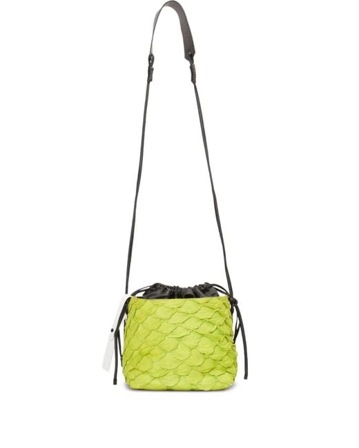 Osklen Green Pirarucu Curimbo Bucket Bag