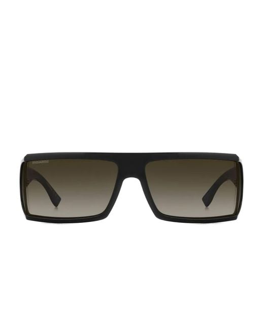 DSquared² Black D2 0140/S 807/Ha Oversized Square Sunglasses for men