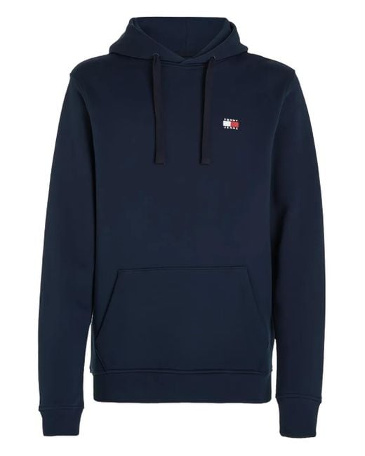 Tommy Hilfiger Blue Ribbed Hoodie for men