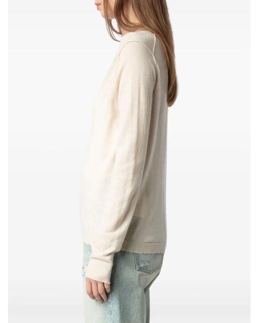 Zadig & Voltaire White Rivy Sweater
