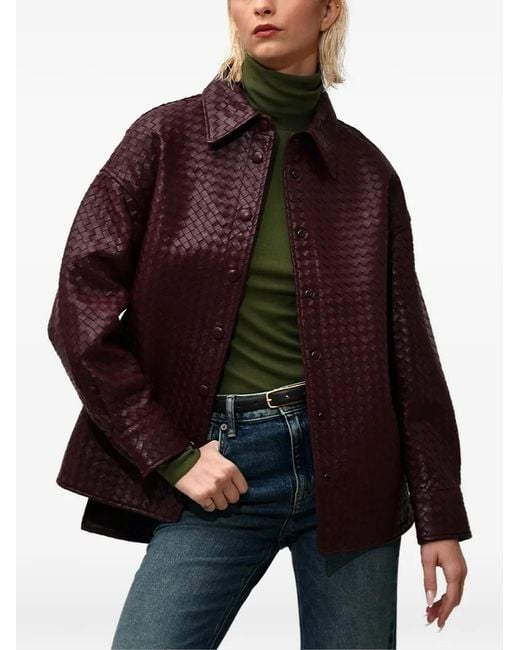 Poche Paris Red Woven Jacket