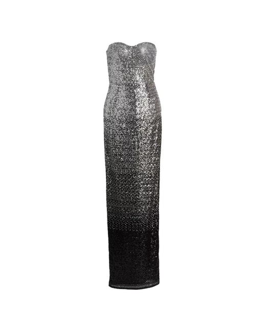 Bronx and Banco White Dahlia Strapless Maxi Dress