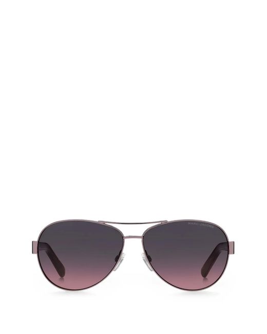 Marc Jacobs Purple Pilot-Frame Sunglasses