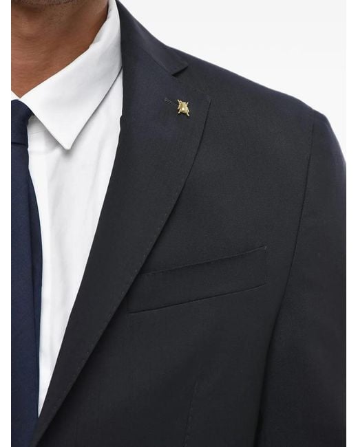 Corneliani Black Cc Collection Notched-Lapel Suit for men