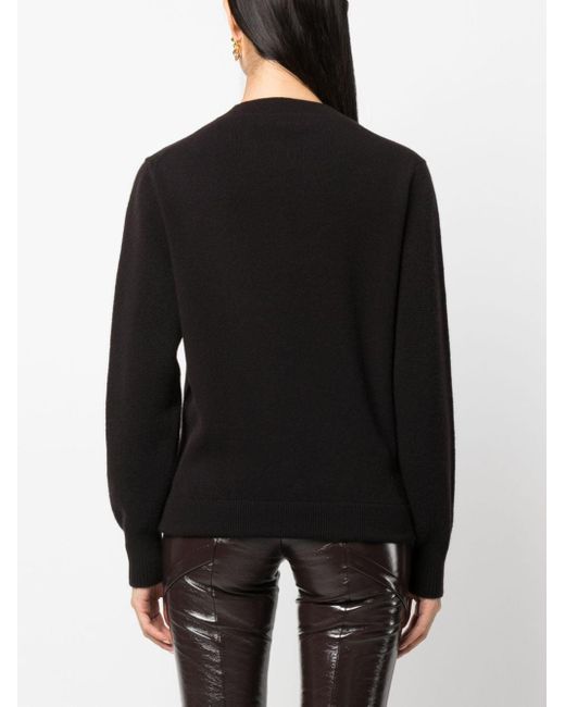 Fendi Black Pullover mit rundem Ausschnitt