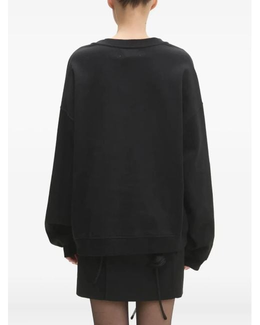 Fiorucci Black Embroidered-Logo Sweatshirt