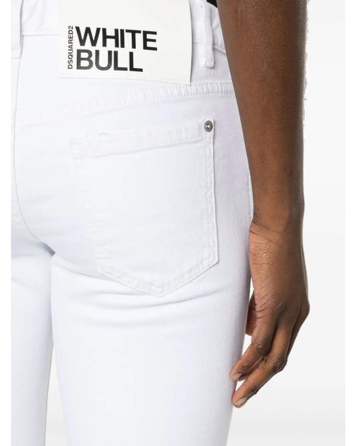 DSquared² White Jennifer Skinny Jeans